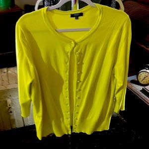 Neon Yellow 2X Pemise Studio Sweater/Top